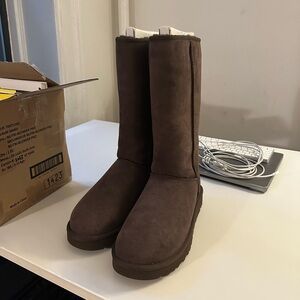NEVER WORN! Size 8, Chocolate Brown UGG boots
